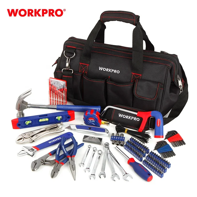 Набор ручных инструментов для домашнего ремонта WORKPRO 156 шт. набор бытовых