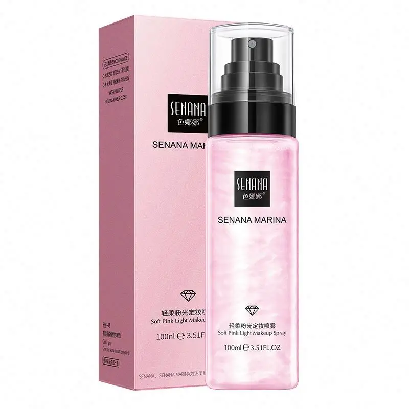 Hot sell OEM SENANA private label natural beauty waterproof cosmetics brightening skin oil control powder setting spray