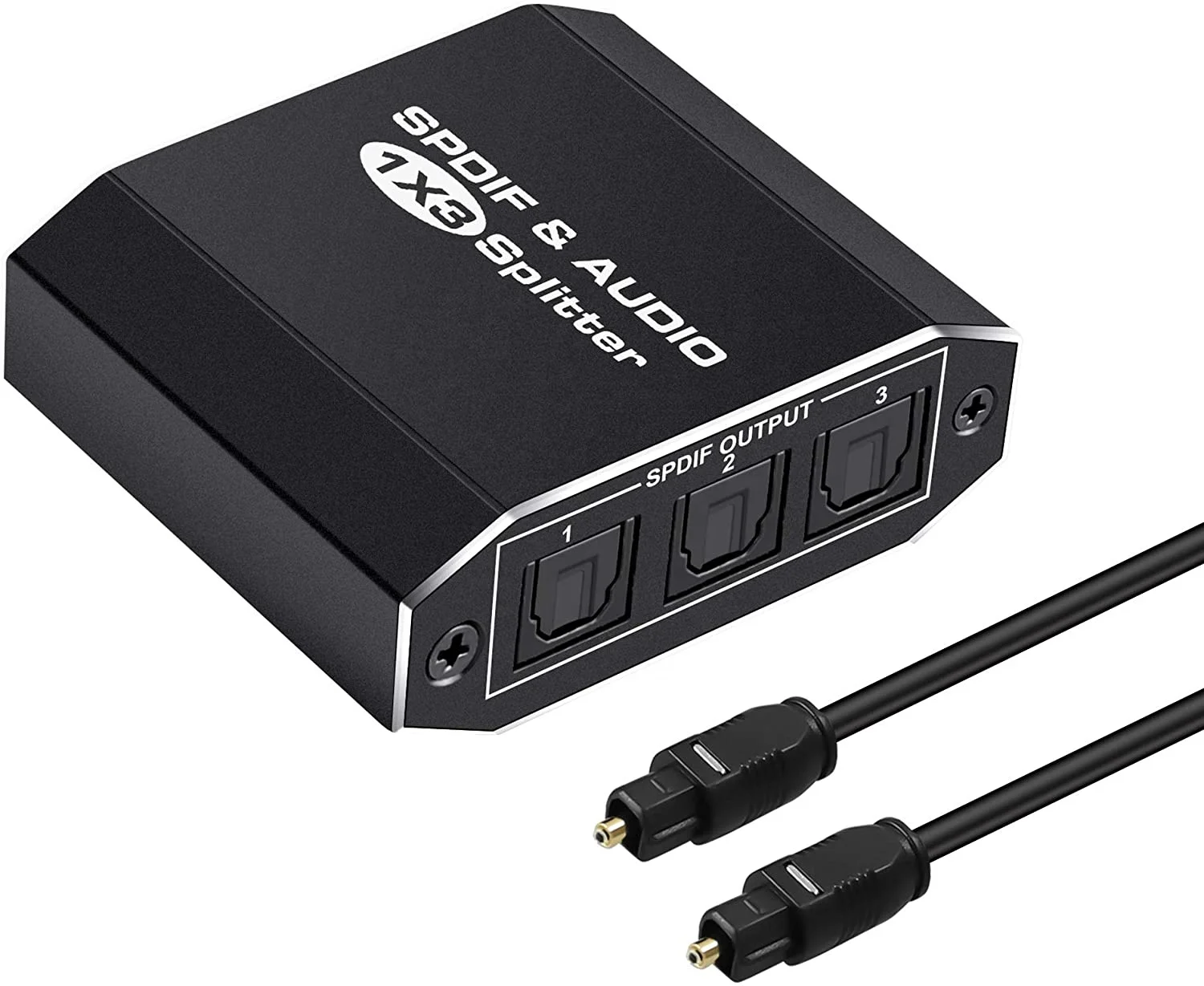 OZG1 3 Port 1x3 1 in 3 Out SPDIF TOSLINK Digital Optical Audio Splitter