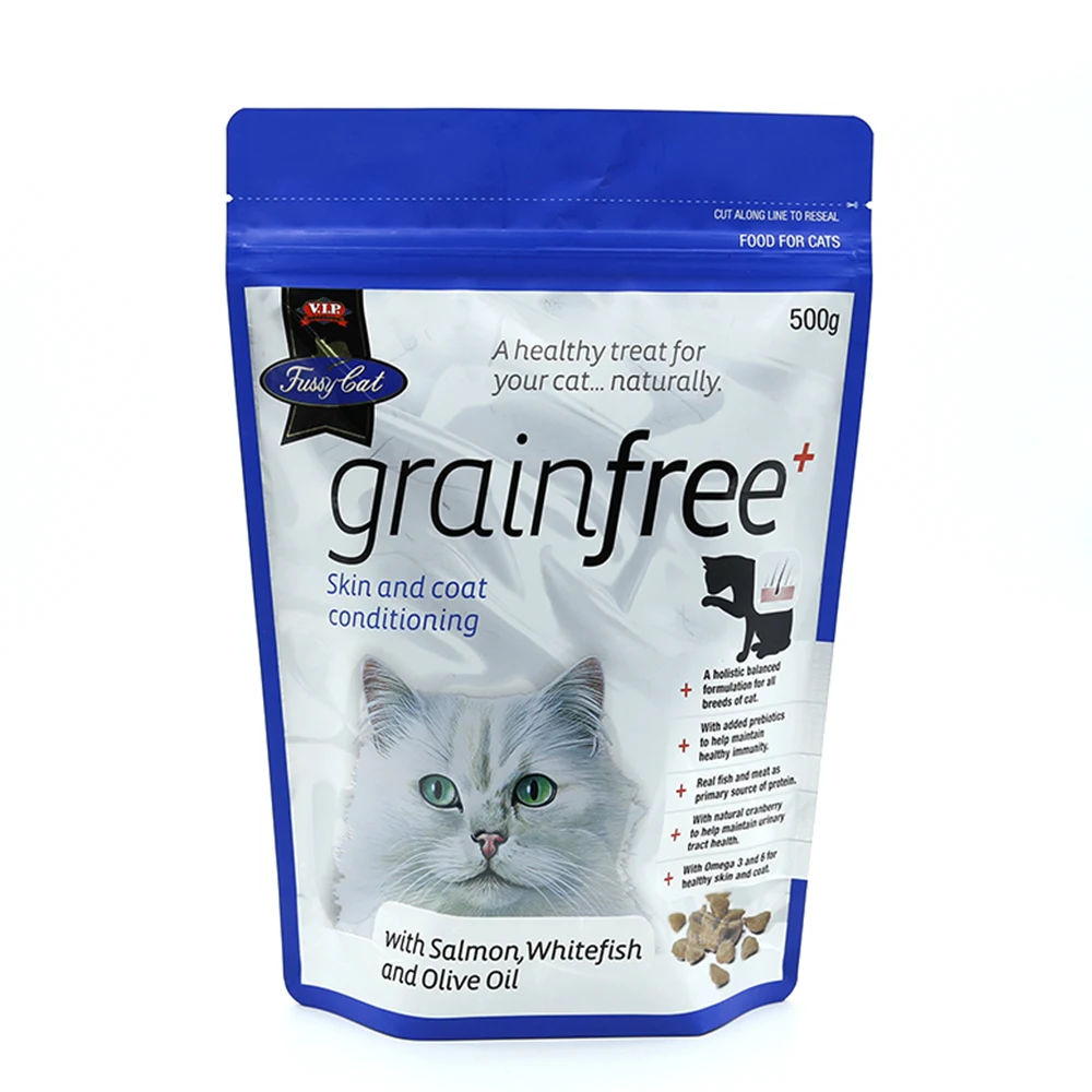 Flat bottom Resealable Pouch Pet Food Packaging Manufacturer For Premium Pet Food 15kg 20kg of Dry Dog Food Bag For Pets