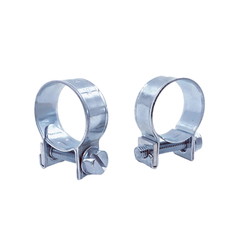 W2 zinc plated screw fuel injection tube mini type hose clamp