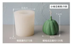 large size Halloween Cute Pumpkin Candle Silicone Mold Epoxy Resin Moluds Plaster Soap Crafts Home Decor Mold