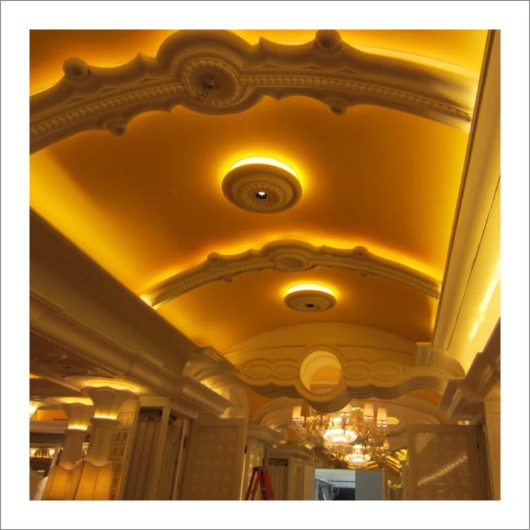 GRG  resin mold making gypsum 3d wall panel for hotel