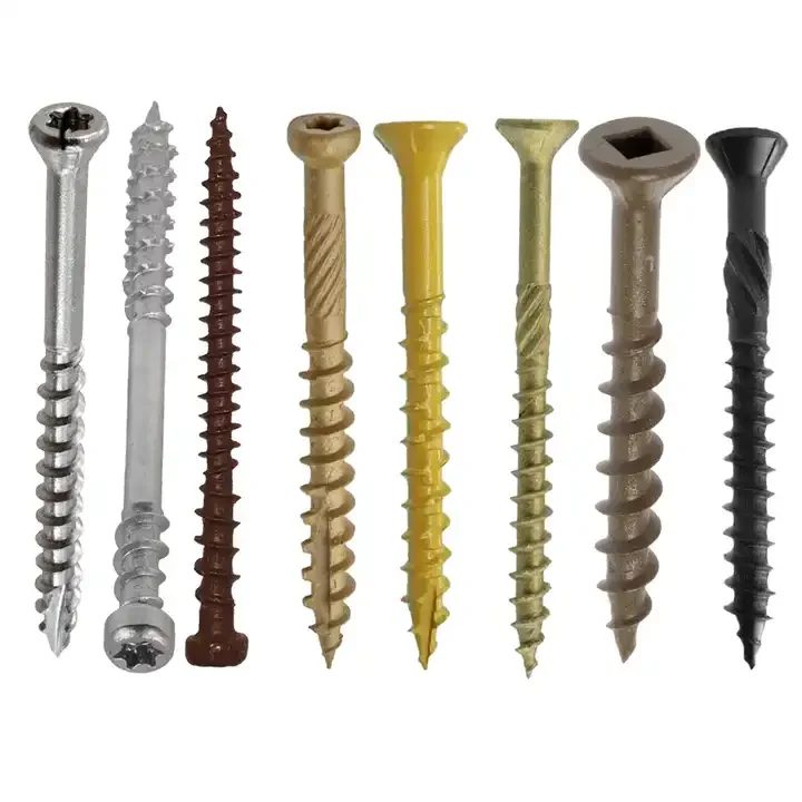 Wood Decking Screw Outside Coated Cylinder Head Star Drive Galvanized 3' Torx Stainless Steel Decking Screws