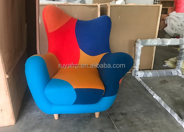 Fiberglass Leisure Chair Color Black and White Design Home Bedroom Hotel Lobby Modern Contemporary Accent Chairs For Living Room