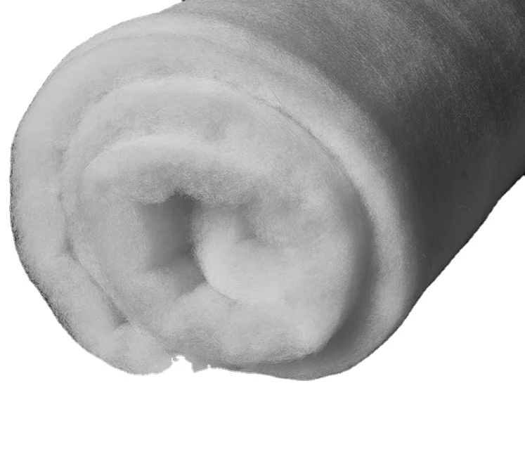 Free Sample Nonwoven Polyester Fiber Wadding Padding Quilted Pillows Polyester Wadding