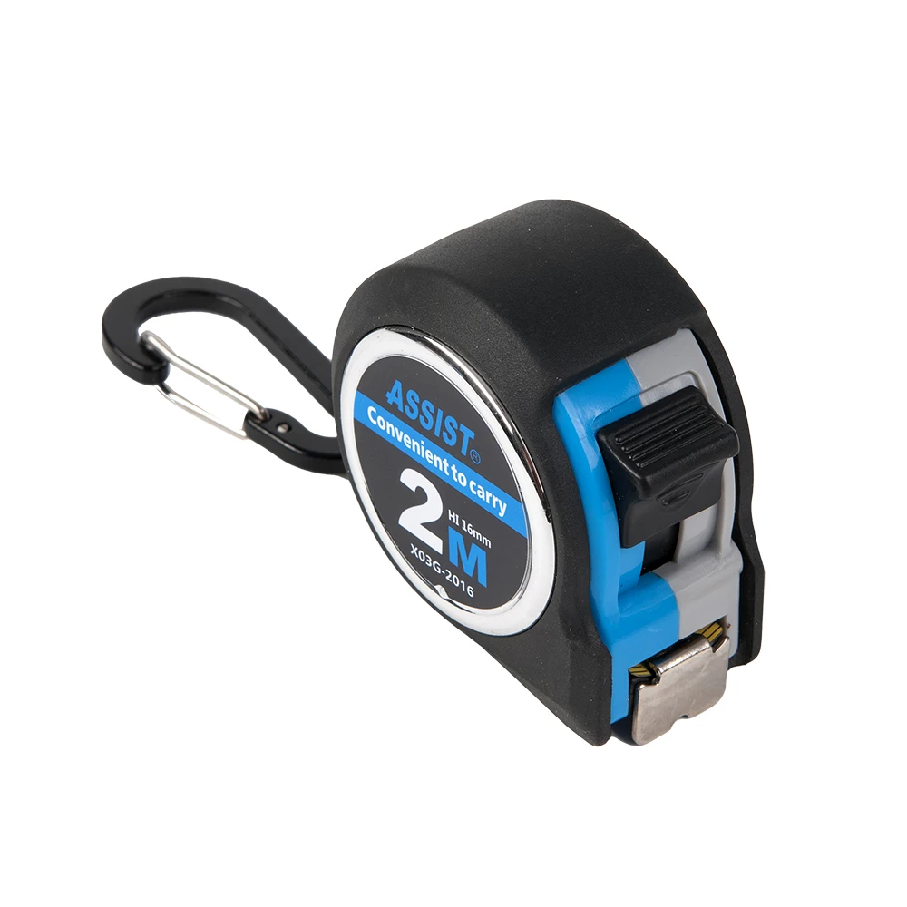 ASSIST Plastic Laser Mini Square Bulk Custom Logo Stainless Steel Tape Measure compact measure tape