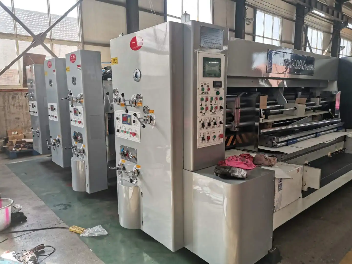 mini slotter machine carton printing slotting die-cutting machine and cardboard printing machine