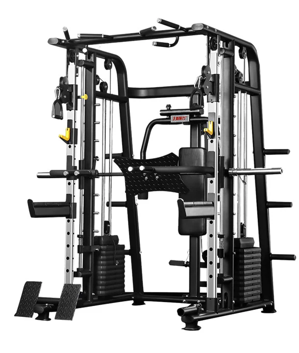 
Hot Sale New Design Professional Multi Gym Equipment Smith Machine with Leg Raiser Machine Gym Smith Machine 