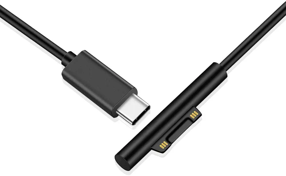  Бесплатный образец 15 в 5 футов/1 м Usb Type C кабель питания для быстрой зарядки Sur face Pro 3 4