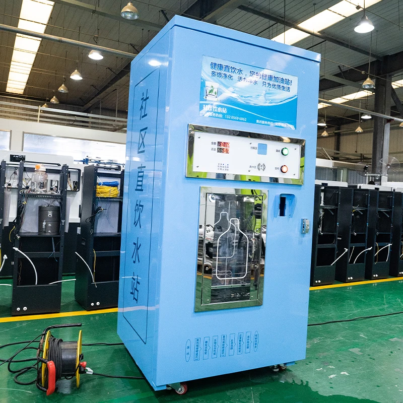 New  UV Ozone Vending Replacement machine 9 RO Stage Water Purifier System Commercial Drinking Water Filtering  Purifier Machine