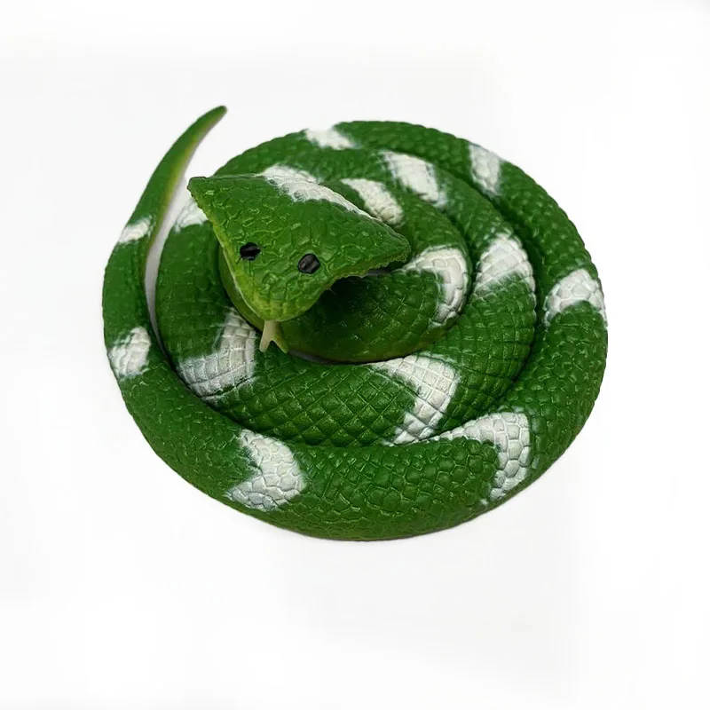 Factory Wholesale Scary High Simulation Plastic Soft Rubber Snake Toys