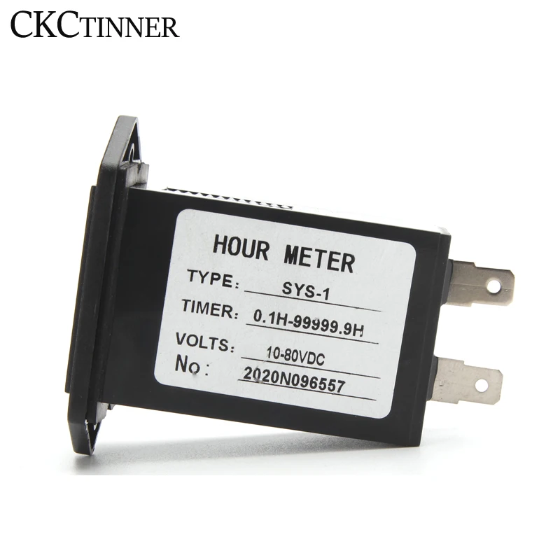 SYS-1 6 цифр DC 10-80V AC 100-250 В час метр цифровой промышленный полный Герметичный кварцевые таймер счетчик механический моточасов