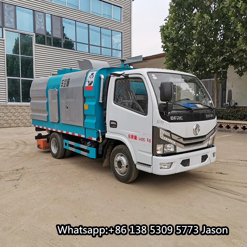 Вакуумная дорожная уборочная машина DONGFENG 5 кубических метров автомобильная мойка с