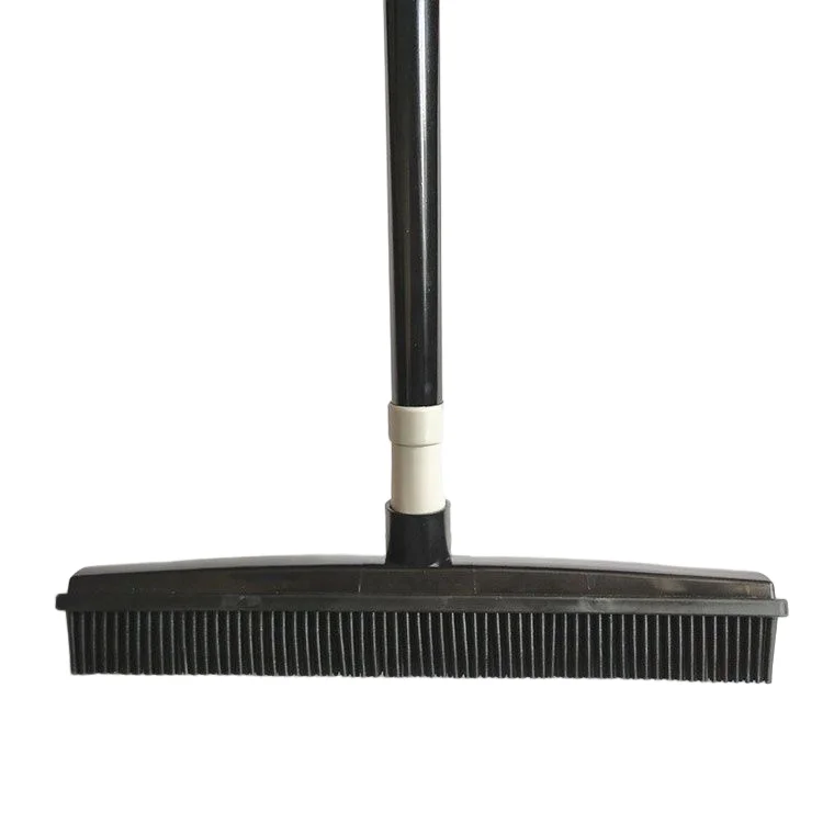 Multi-Use Pet Hair Carpet Kitchen Garden Window Cleaning Magic Clean Sweeper Squeegee Scratch Bristle Long Rubber Broom