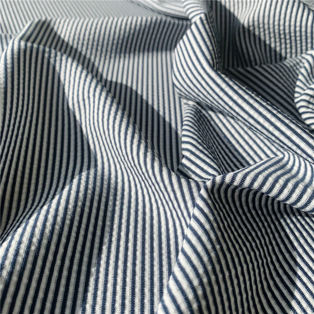 Japanese KKF5280-58 dyed sucker stretch knit polyurethane laminate fabric