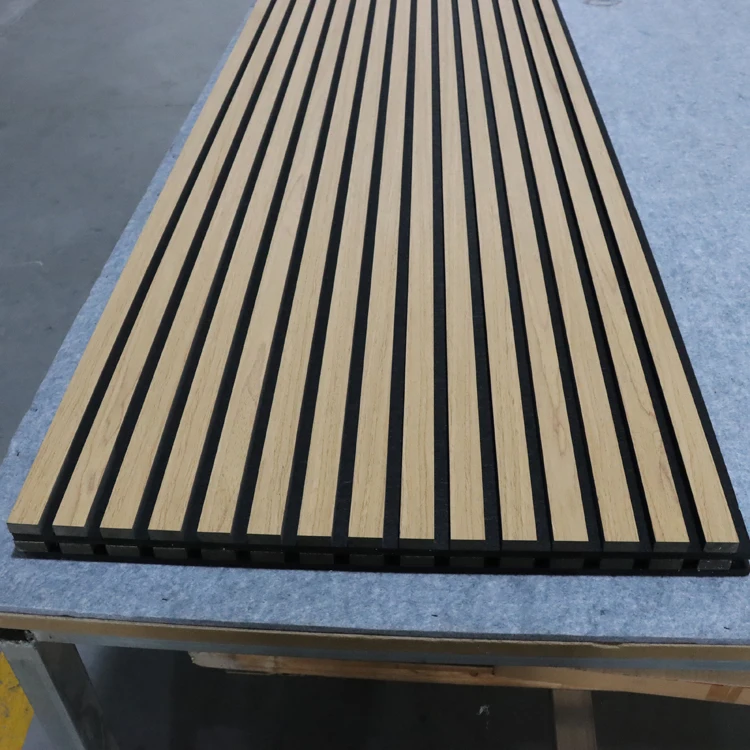 Acoustic Panels Slat Wooden Wool Slatted Decorative Acoustic Wood Wall Panel Sound Proof Wall Panels