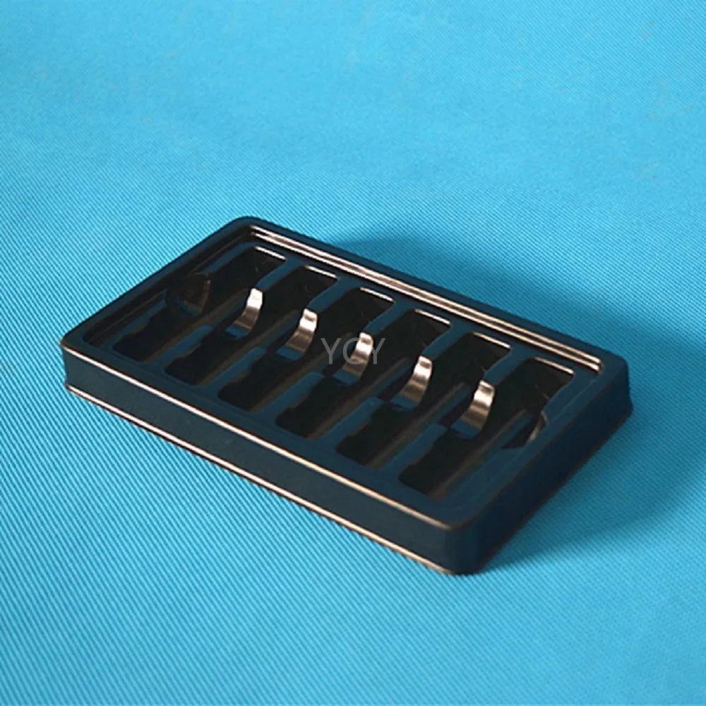 black blister pet plastic packaging insert tray thermoformed blister for cosmetics