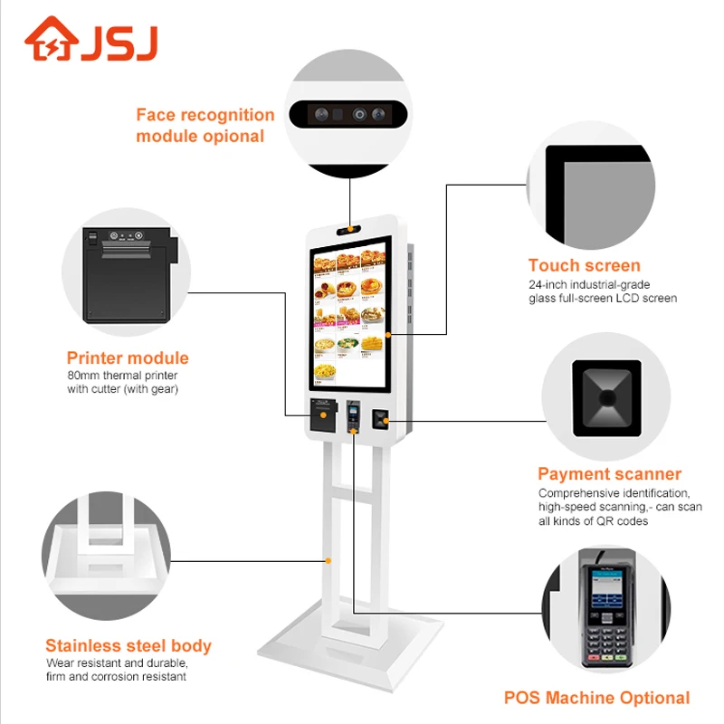 Solar Food Advertising Kiosk Container Prefabricated Solar Mobile Phone Charging Kiosk Retail Kiosk For Sale