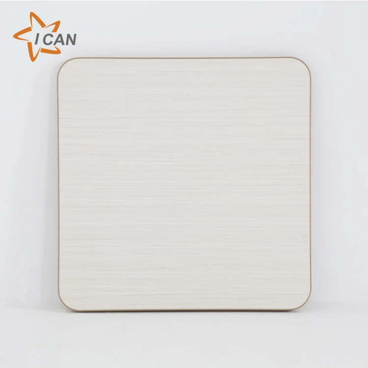Gold Metal Edge Table Stone Marble Table Top Restaurant Furniture Cafe Square Patio Dining Table