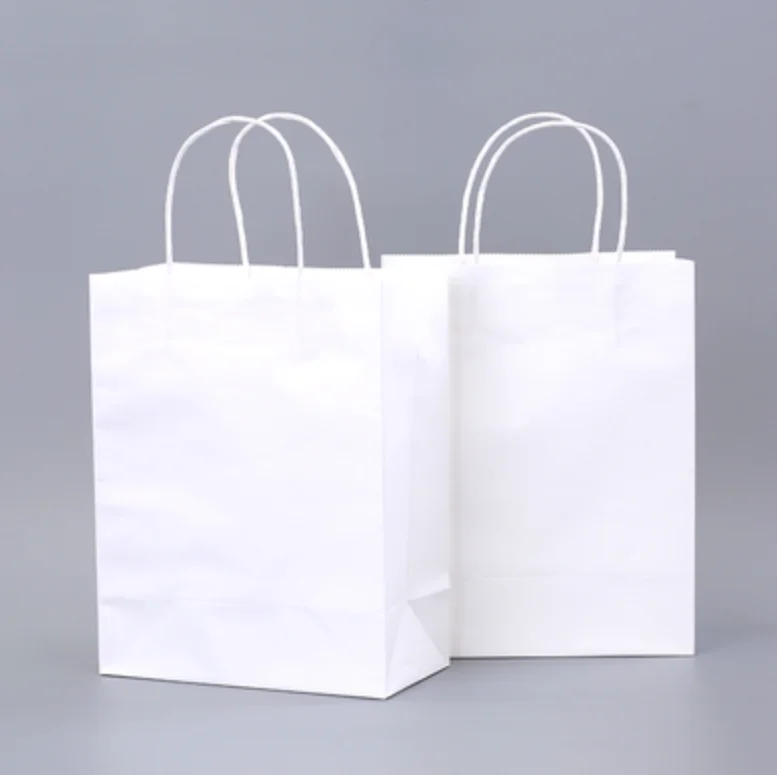 
Hot selling different colors customised paper gift bag with string 
