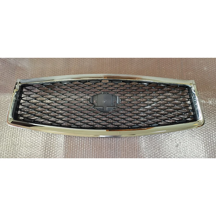 Gmax Changzhou Car Parts With Camera Hole Gray Inside Chromed Frame Car Front Bumpers Grill Grille For INFINITI Q50 2014-2017