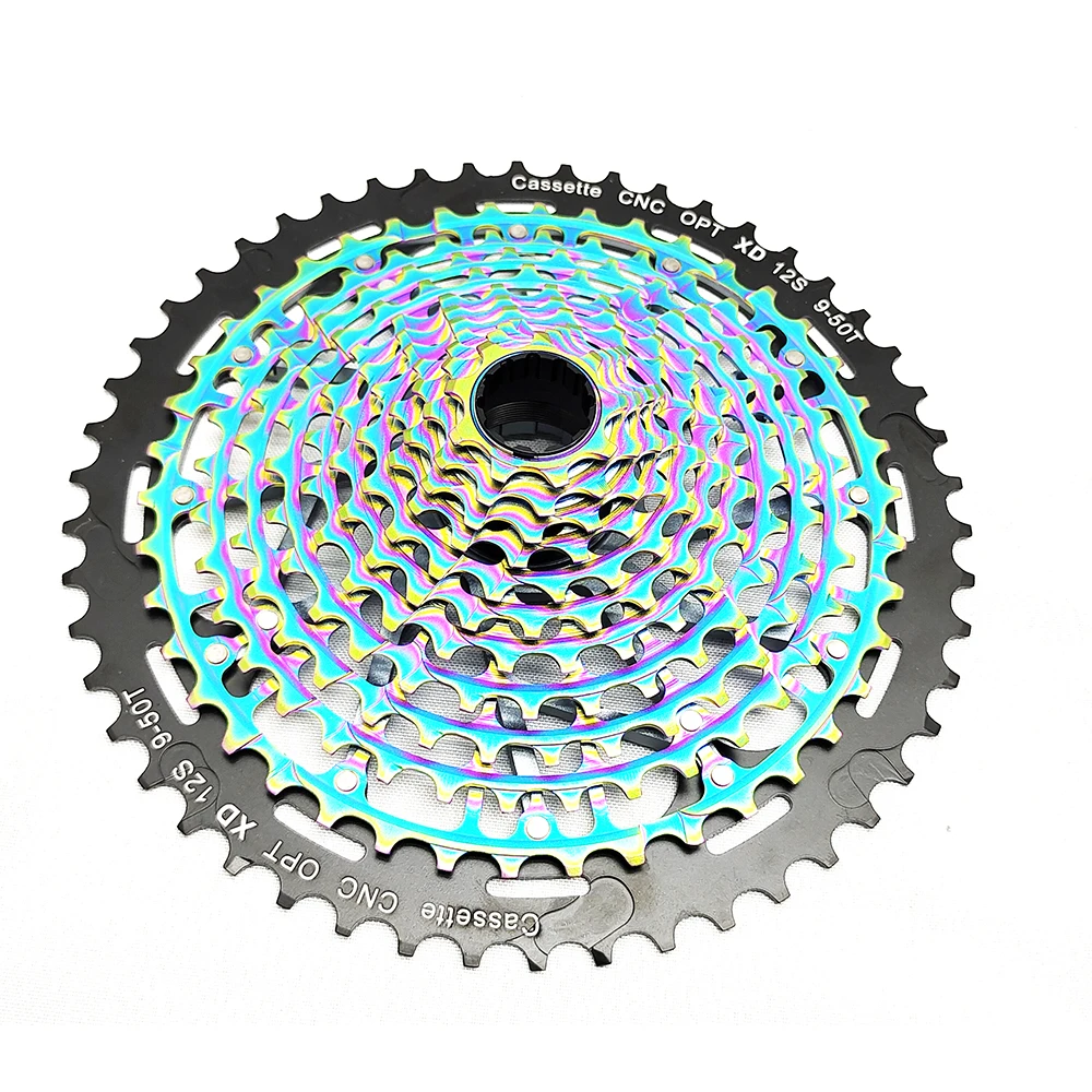 Mountain Bike Accessories MTB Bike 12 Speed 9-50T Cassette Ultimate XD Compatible Cassette 11S Rainbow Ready
