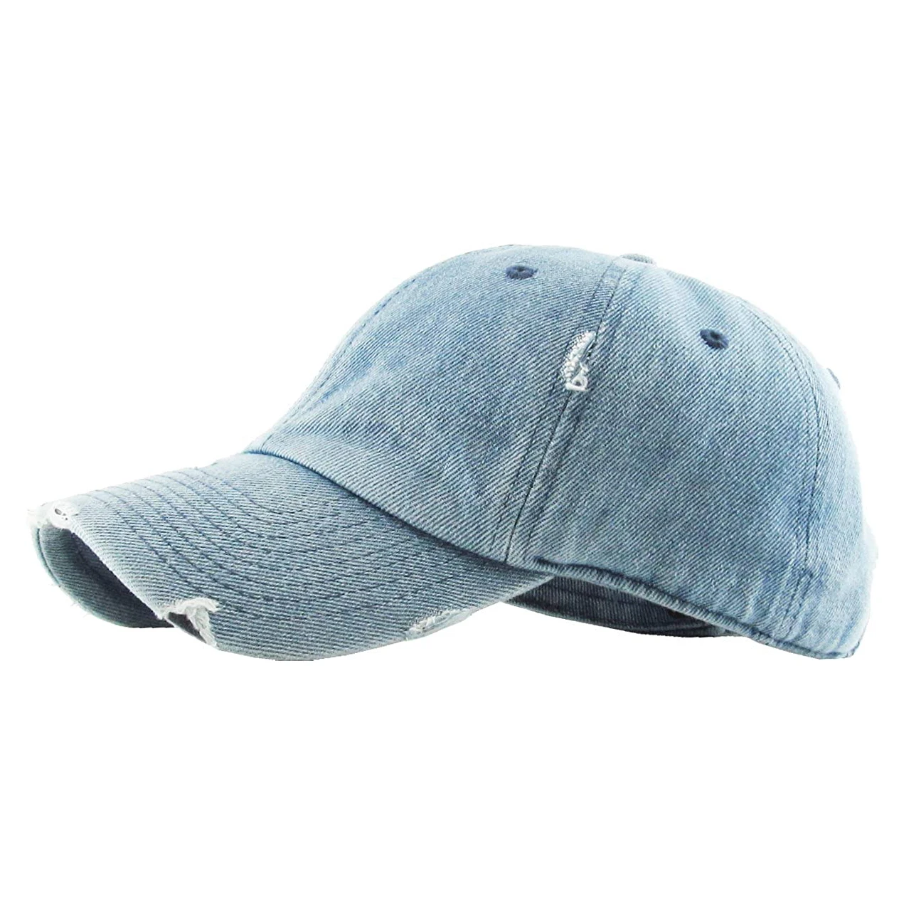 Головной Убор Премиум неструктурированный под заказ джинсовая шапка для папы потертая Спортивная простая