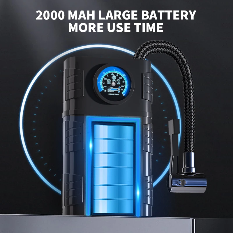 Factory vehicle air pump compressors support customization Handheld inflator For car tires bike Mountain SUV