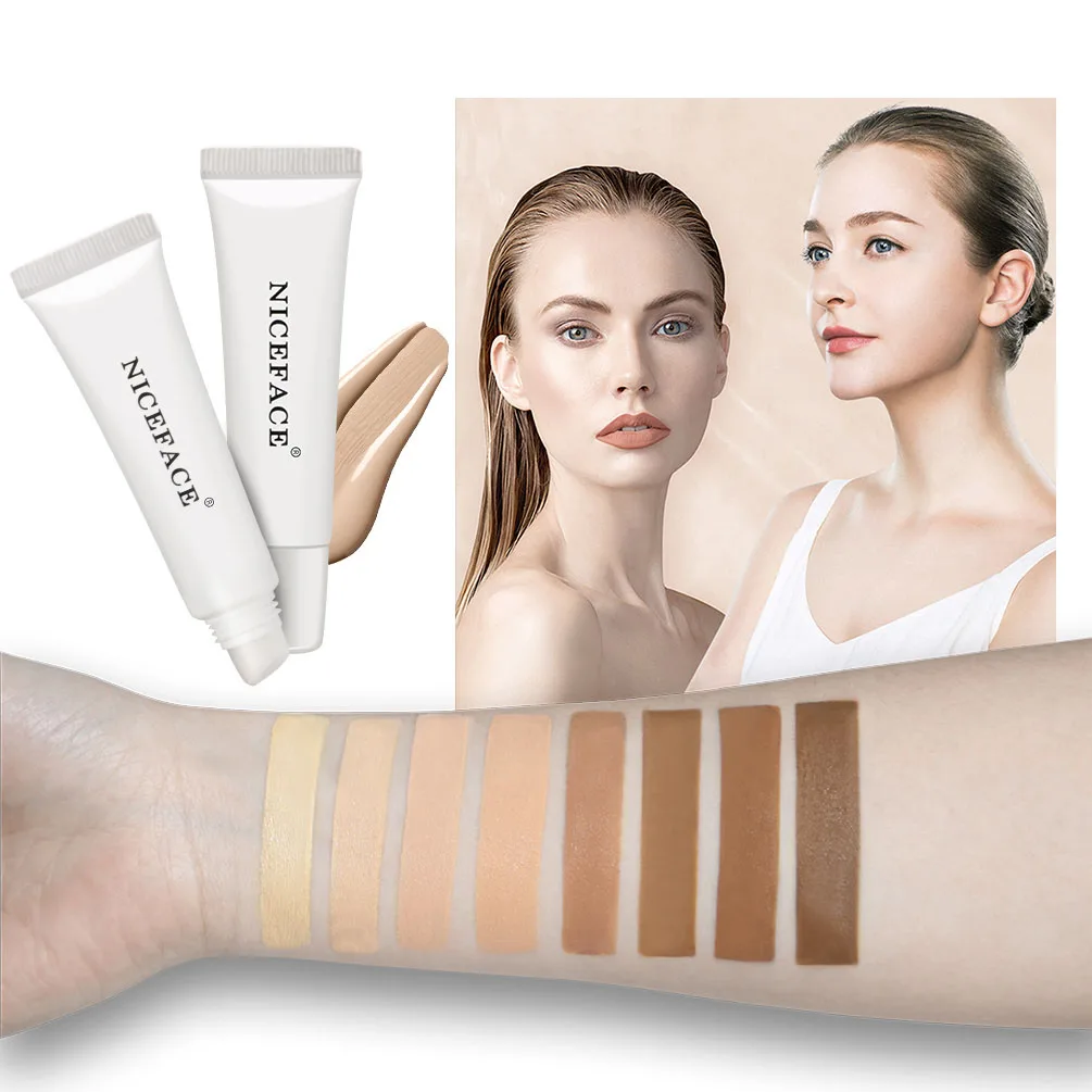 Matte Foundation Cream full coverage waterproof face primer makeup Liquid concealer tube wholesale make up