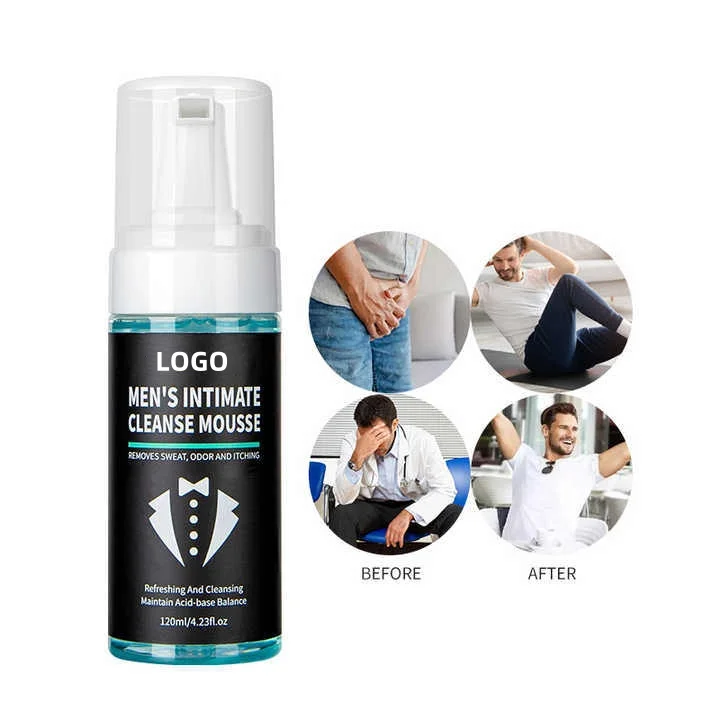 Cosmetic Personal Organic Natural pH Balanced Vaginal Hygiene Intimate Foam Wash for Men
