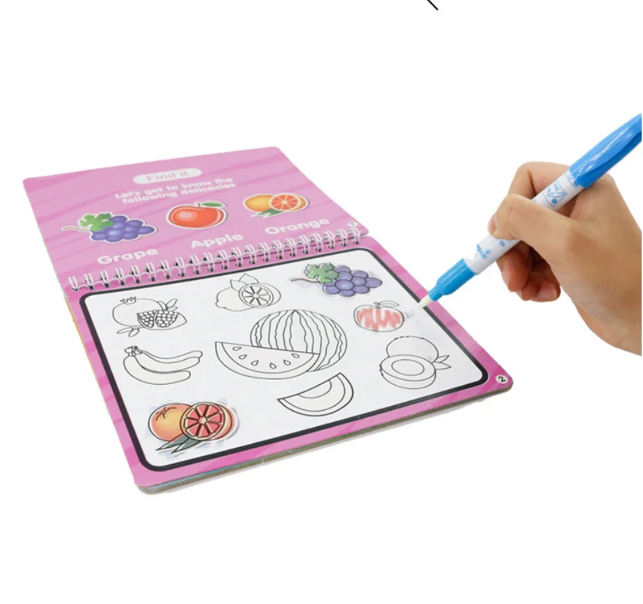 No Mess Paint Magic Water Colouring Book for Babies Kids Preschool Steduent