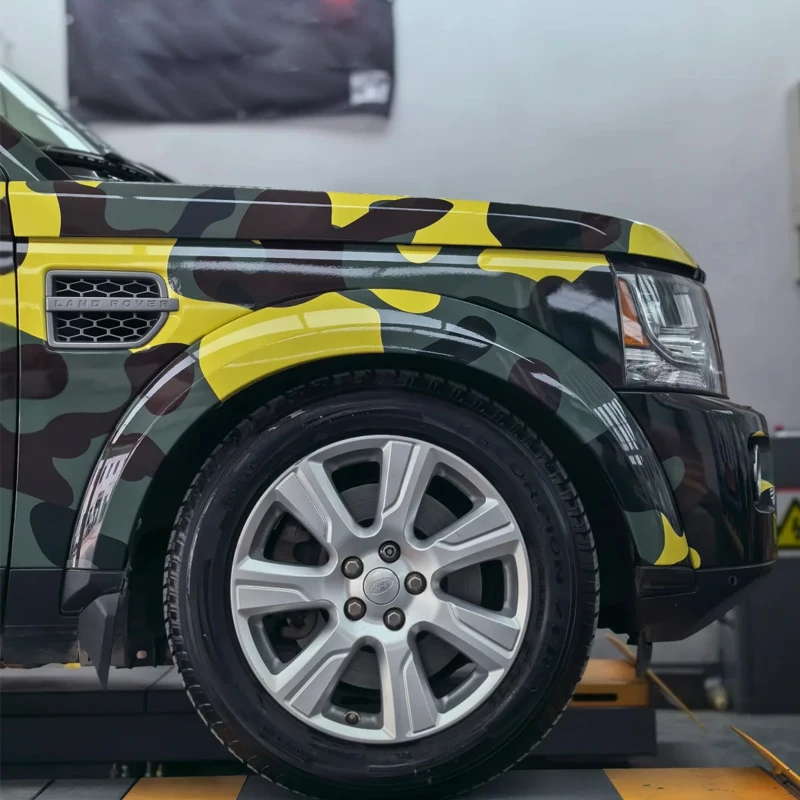 Popular fashion new style bubble free grey black white digital camouflage car wrap film