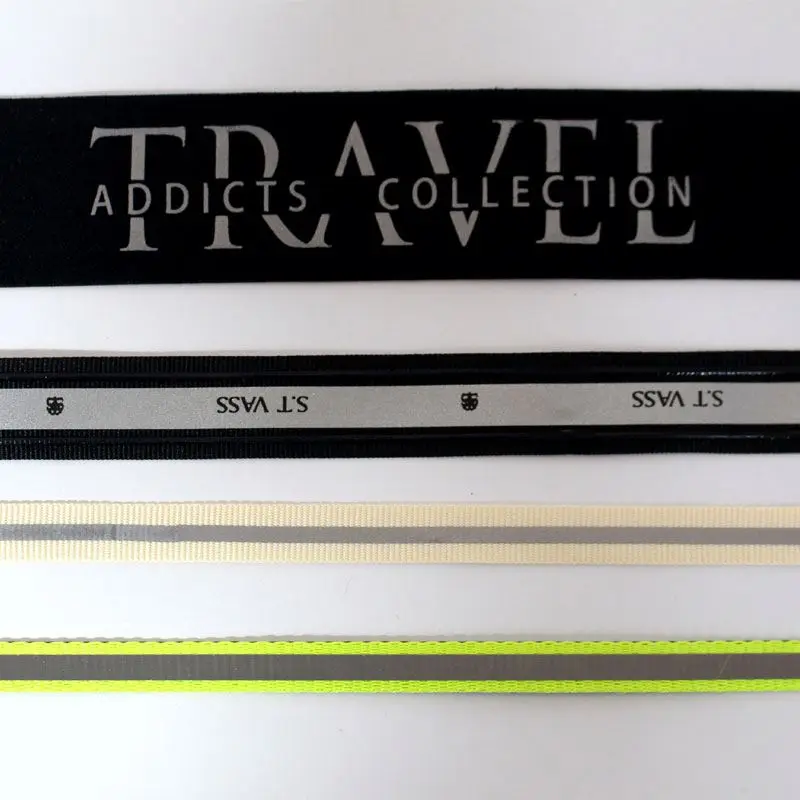 custom polyester jacquard embroidery webbing polyester flat jacquard weave nylon strap imitation nylon jacquard webbing