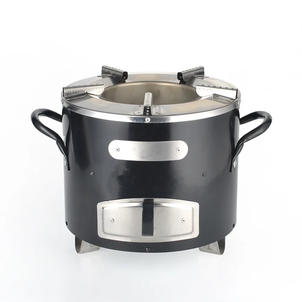 Custom Efficient Clean Africa Family Domestic Pellet Smokeless Firewood Furnace Outdoor Camping Picnic Cooking Wood Stove