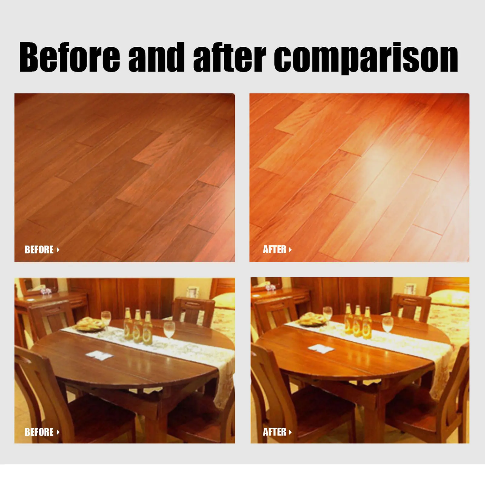 Home beeswax mahogany furniture polishing brightening anti-crack maintenance care Solid wood floor care wax