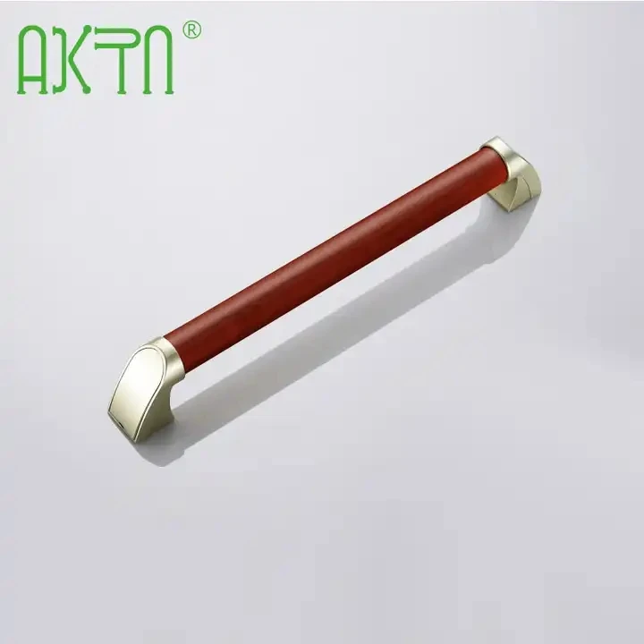 OEM Safety Grab Bars Wall Mounted Shower Handle Handrail Home Hospital Corridor Toilet Linear Straight Wood Grab Bars