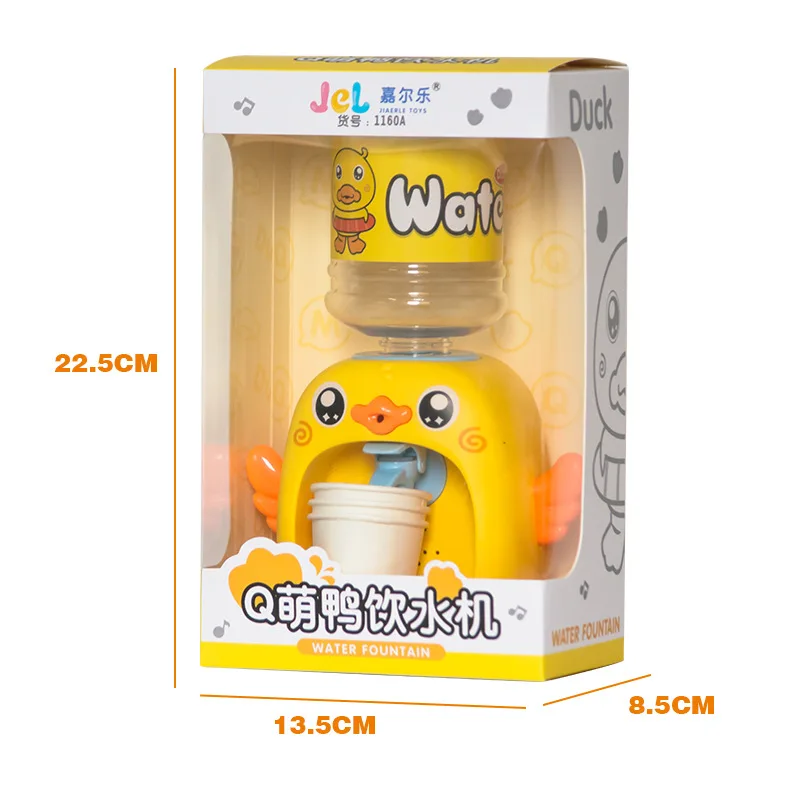 Cartoon Duck Drinking Game Household Appliances Children Mini Water Dispenser Kitchen Toy