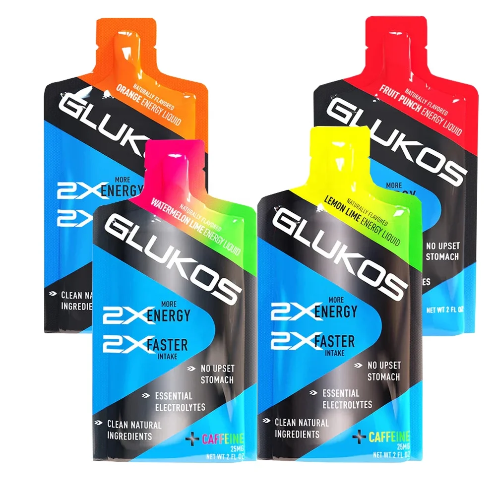 Empty! Digital Printing Bottle Shape Plastic Fluid Energy Gel Sample Packet Pouch 30g Single Serve Honey Packaging Bag