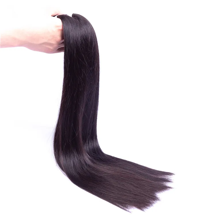 Free Sample Wholesale Indian Raw Virgin Cuticle Aligned Hair Bone Straight Super Double Drawn Human Hair