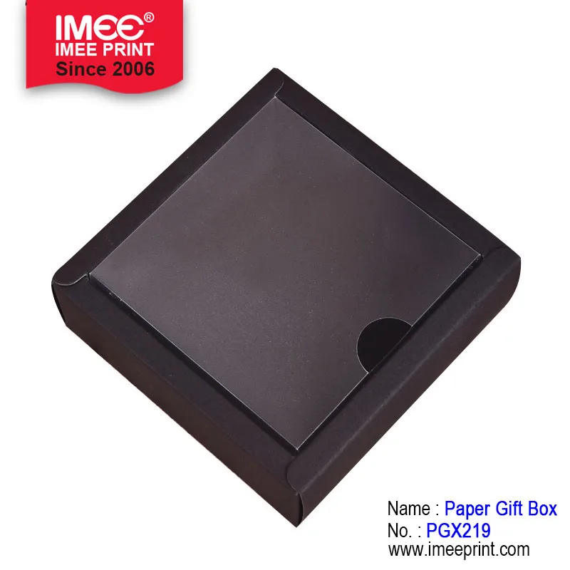 IMEE Cardboard Folded Kraft Paper Chocolate Cookie Soap Storage Packaging Boxes With Clear Cover PVC Window Lid