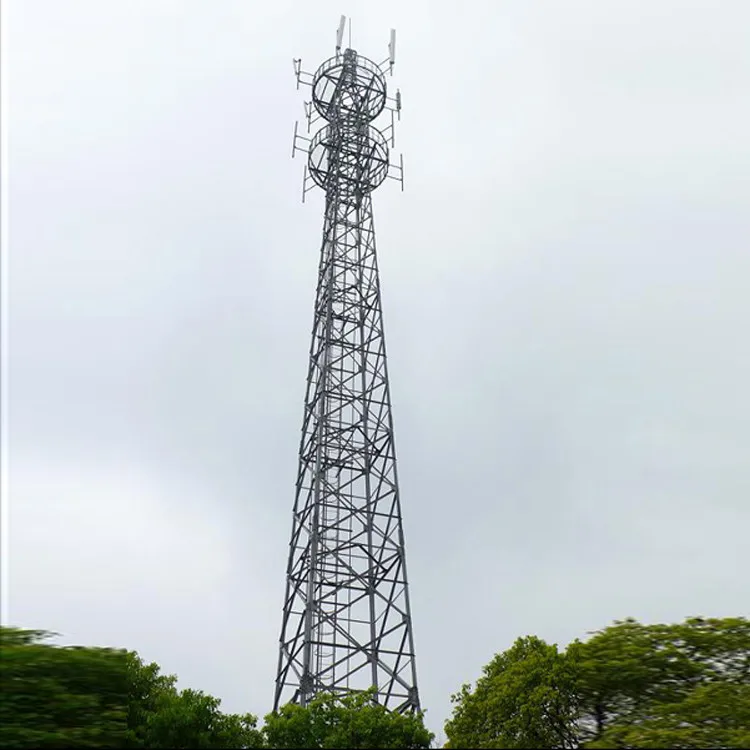 Телекоммуникационная башня для мобильного телефона, 30 м 40 м 45 м 4G горячеоцинкованная