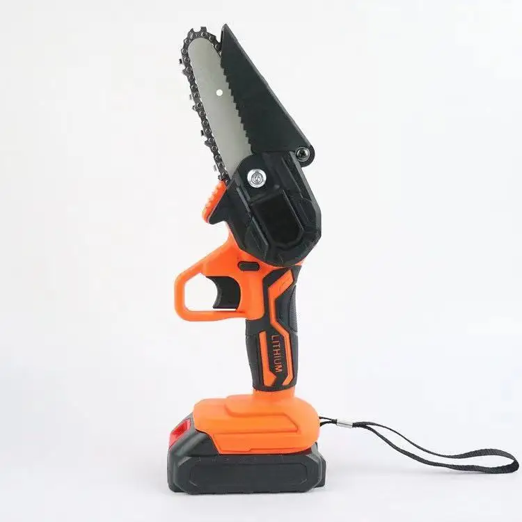 
550W Mini Electric Chain Saw One-Hand Woodworking Lithium Battery Pruning Chainsaw Wood Cutter Cordless Garden Rechargeable Tool 