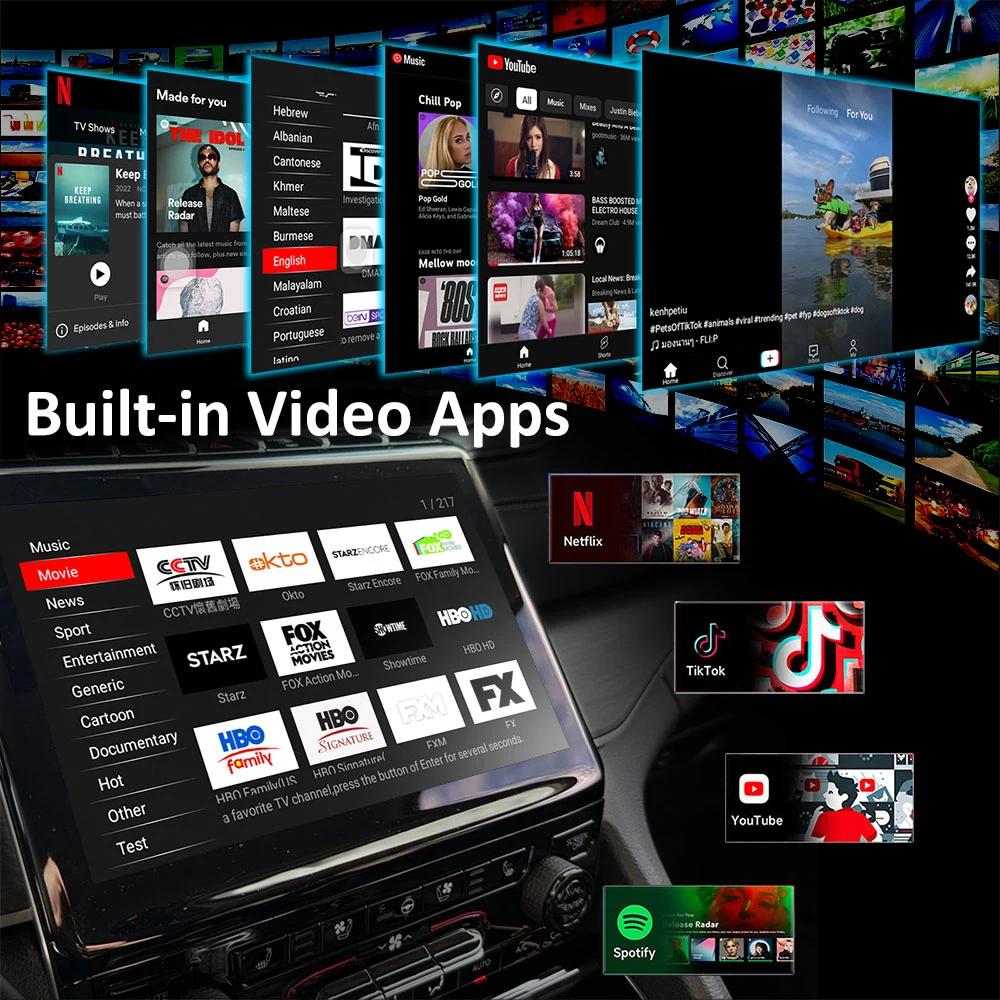 Portable Wireless Auto Adapter Android Player Box Mirror link WIFI GPS BT HD Wired to Wireless Carplay Dongle Auto AI Box