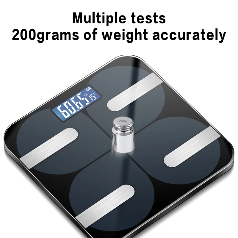 BL-8001 Smart Water And Fat Digital Electronic Blue tooth Bathroom Body Fat Personal Scale With App