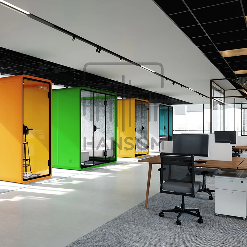 movable private soundproof office phone booth design work pod meeting sound proof booth food booth design