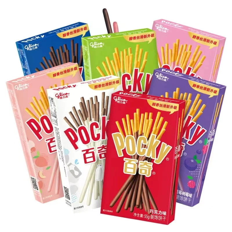 Оптовая продажа смешанные Шоколадные Чипсы pocky печенье запеченные товары экзотические Японские закуски палочки hahal