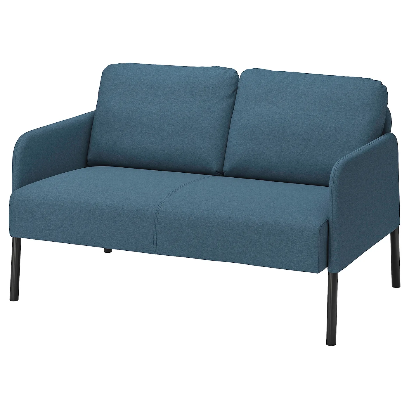 Hot sales wholesale  modern GLOSTAD 2-seat fabric sofa Knisa medium blue