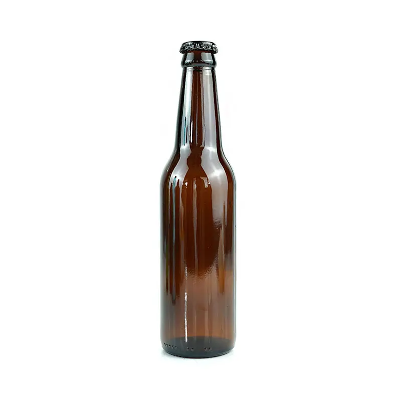 Wholesale Glass Bottle Beer 340ml 440ml 500ml Empty Beer Bottle Amber Transparent Custom Beer Bottle