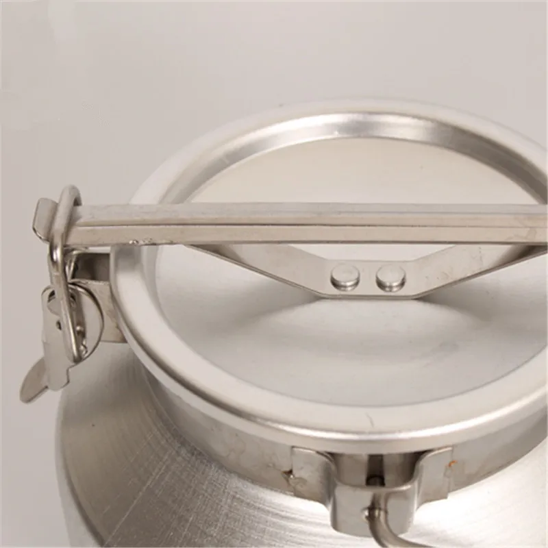 5L Aluminum Alloy Small Milk Bucket Handle CNC Machined Steel Small Metal Barrels Sealed Bucket Machinery Milling Stainless